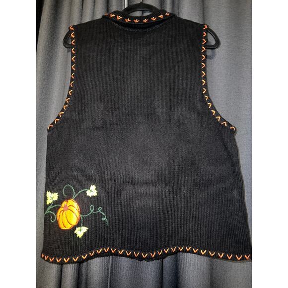 Ugly Halloween Sweater Xmas Pumpkin Sweatshirt Crewneck Size XL - Picture 4 of 5